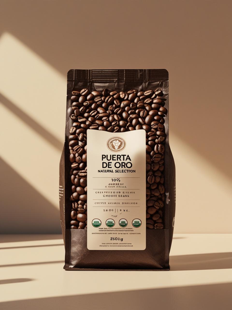 CAFÉ 100% ECOLÓGICO – PUERTA DE ORO SELECCIÓN NATURAL (250 GRAMOS)